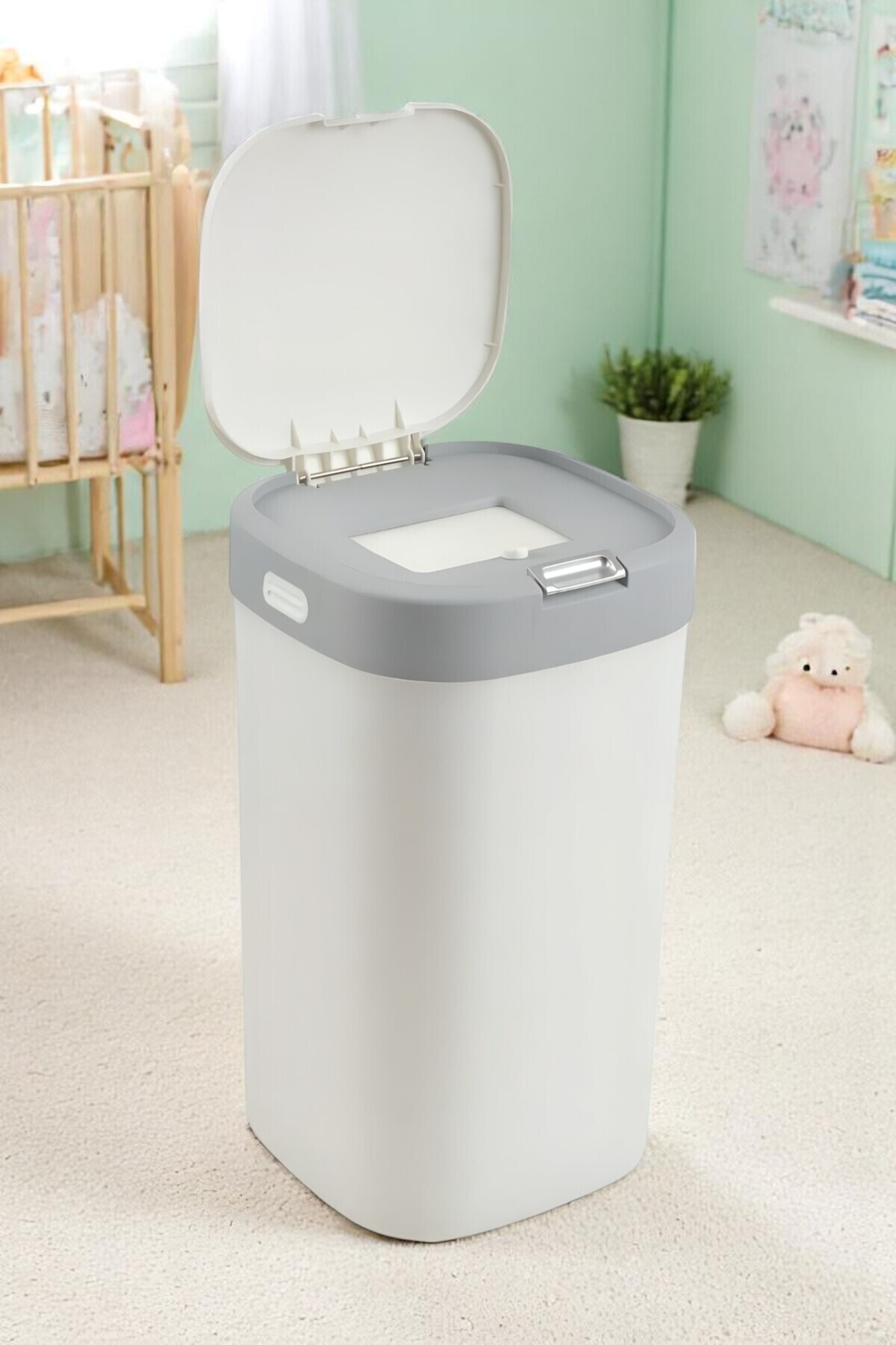 Milenay Kokusuz, Kendinden Poşetli Akıllı Çöp KovasıBebek Bezi, Hasta Bezi, Kedi/Köpek Pedi İçin İdeal Çözüm fotoğrafı 2 (önizleme)