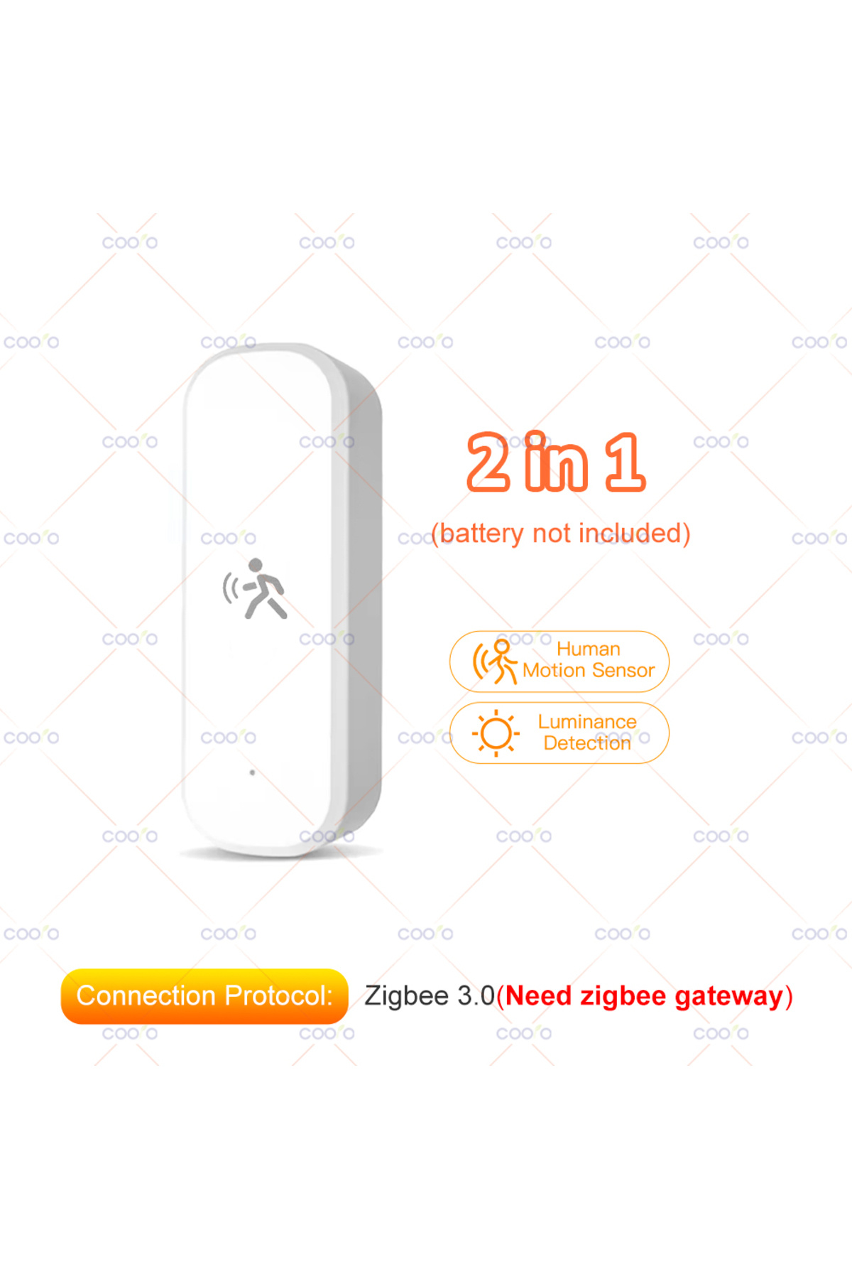 Choice-2 IN 1 10G Human Motion Sensor Tuya Zigbee MmWave Radar Detector with Luminance Temperature Humidity 1
