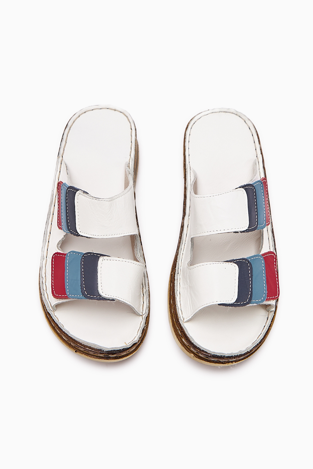Limoya-Genuine Leather Kassid White Comfort Women's Slippers 5