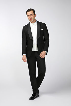 Kiğılı Relaxed Fit Rahat Kesim Şal Yaka Smokin & Damatlık