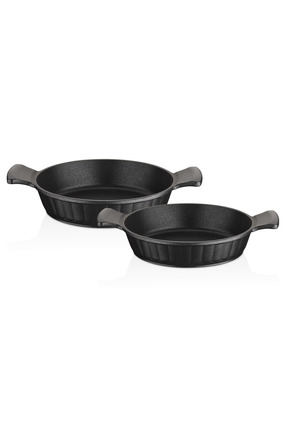 Amboss Kuvars 2 Parça Döküm Titanyum Kaplama Sahan Seti 18 - 20 cm