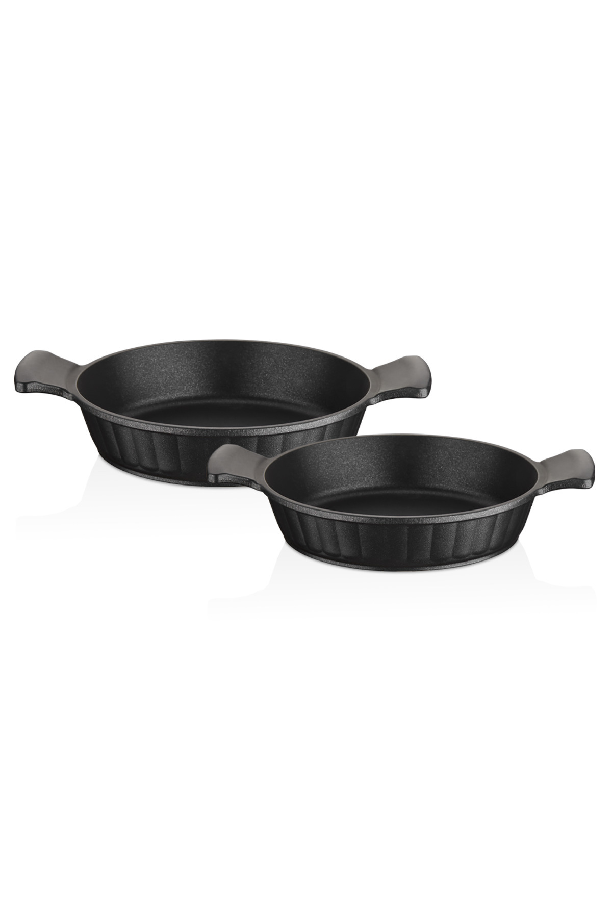 Amboss Kuvars 2 Parça Döküm Titanyum Kaplama Sahan Seti 18 - 20 cm