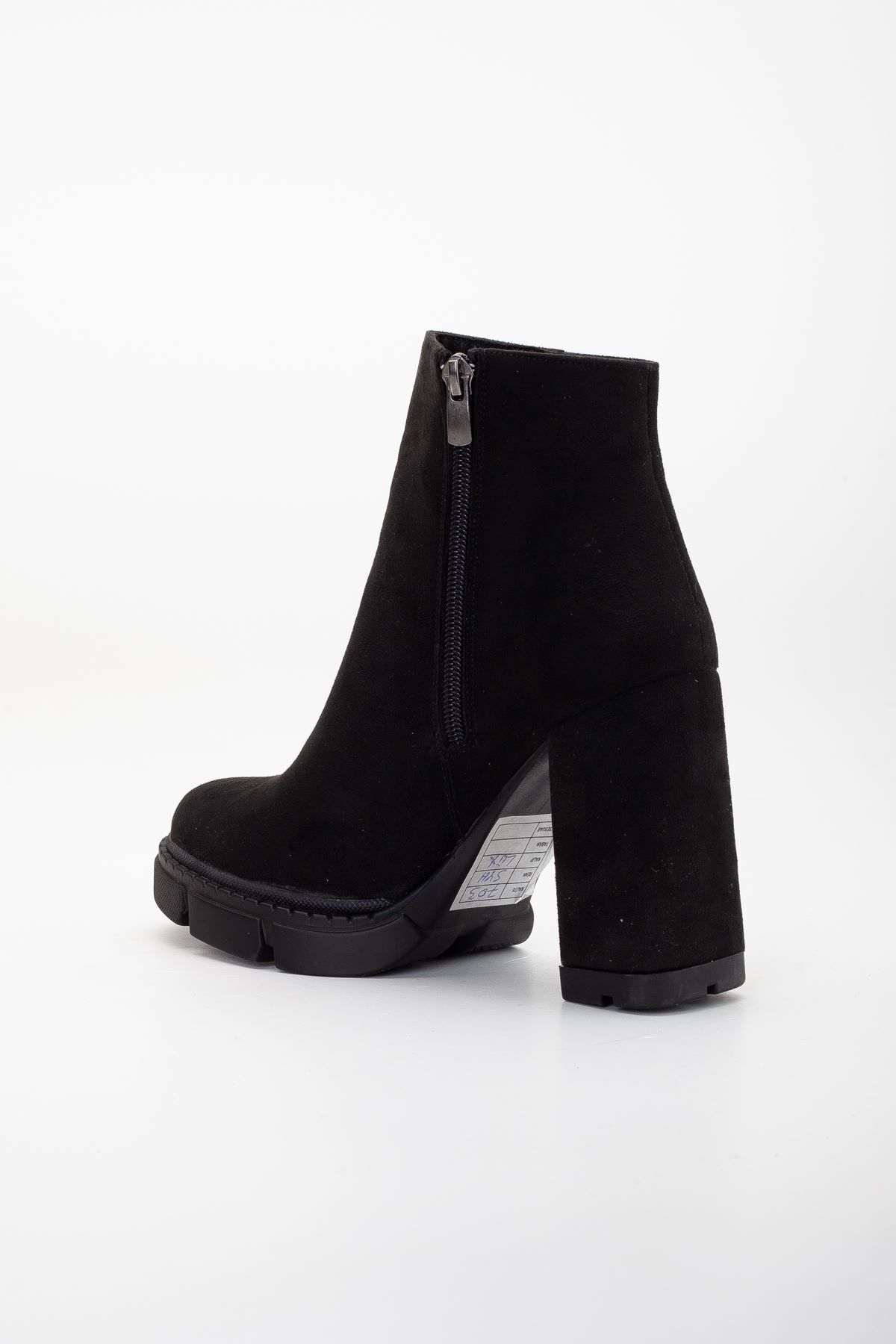 MaskButik-Μαύρες μπότες πλατφόρμας Zeta Suede 7