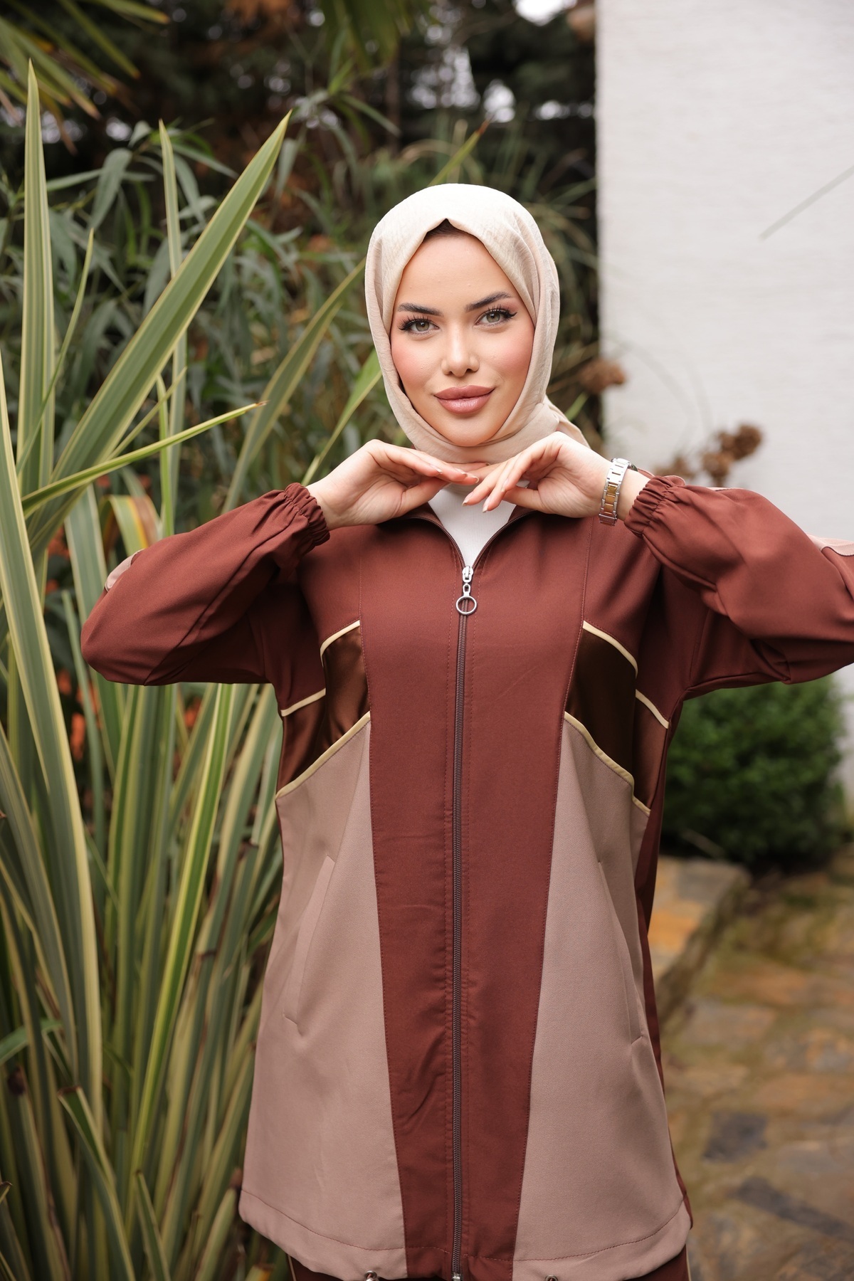 MİMİ Luxury Wear Tunic Pants Set Islamic Clothing Top and Bottom Set