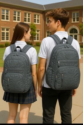 citycenterfashion Unisex Okul Sırt Çantası Krinkıl Su Geçirmez Kumaş Büyük Bo...