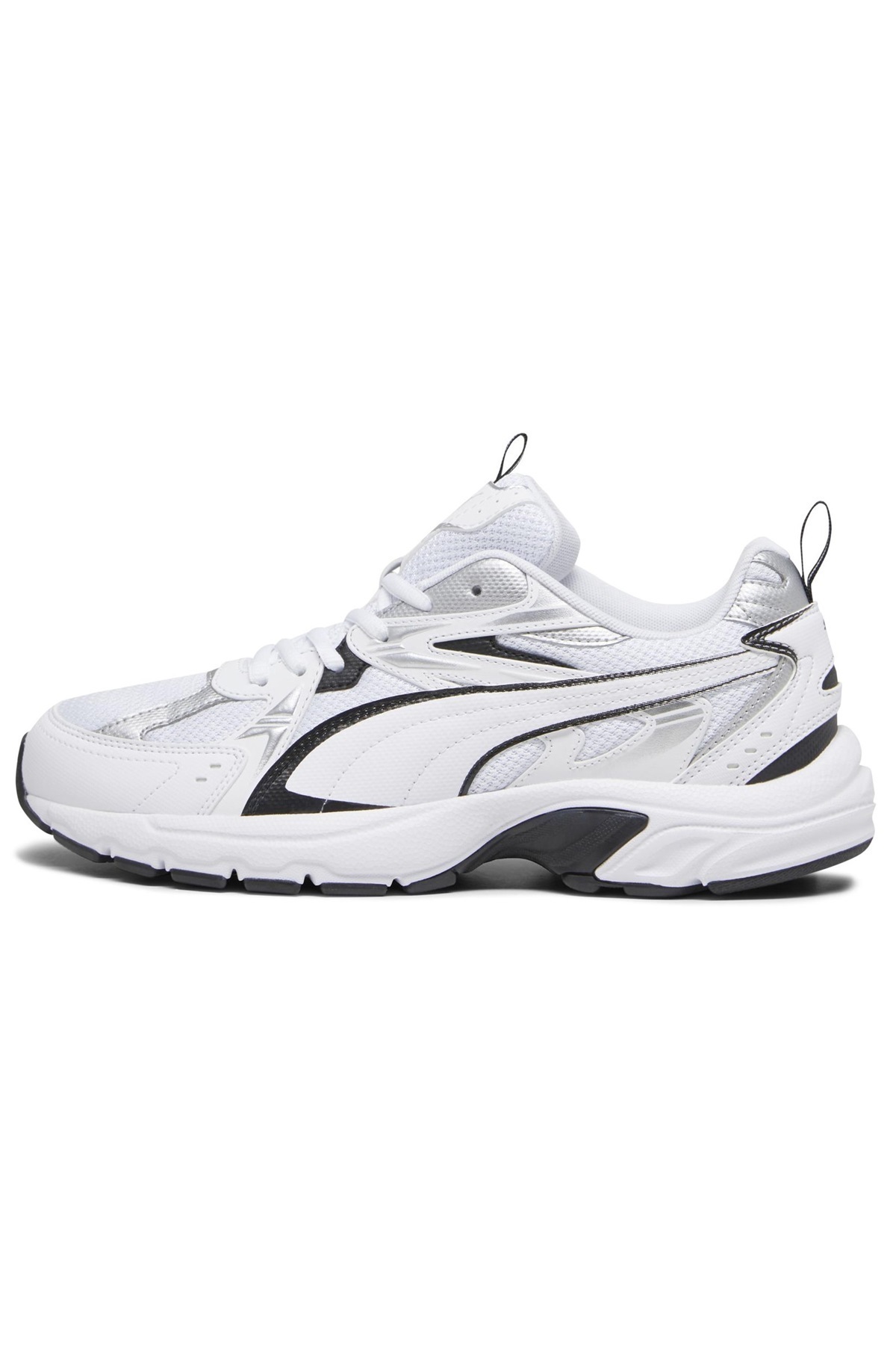 Puma Milenio Tech_ 402623 Unisex Koşu Ayakkabısı BEYAZ-SİYAH görsel 2