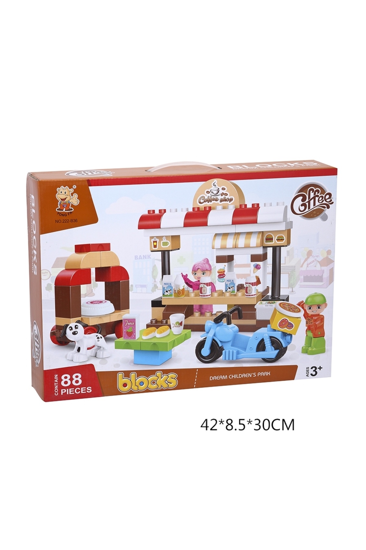 ست ۸۸ تکه بلوکهای ساختنی کودکان شور در کافیشاپ