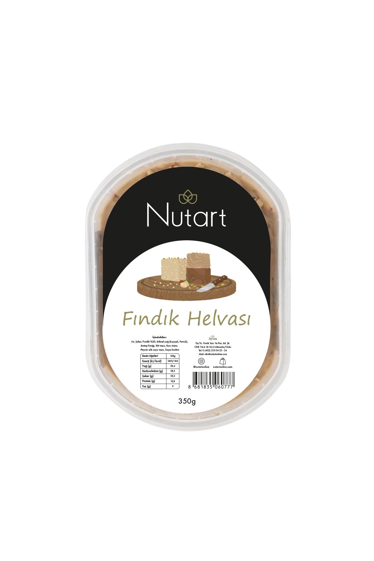 Nutart-350g Flour Halva - Hazelnut 1