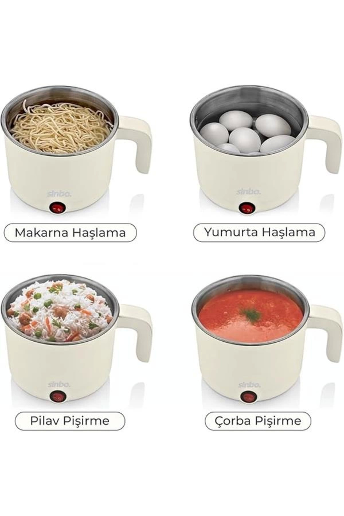 AyrStore SCO-5063 Çok Fonksiyonlu Buharlı Pişirici – 1 Litre Kapasite, Paslanmaz Gizli Rezistans fotoğrafı 3 (önizleme)