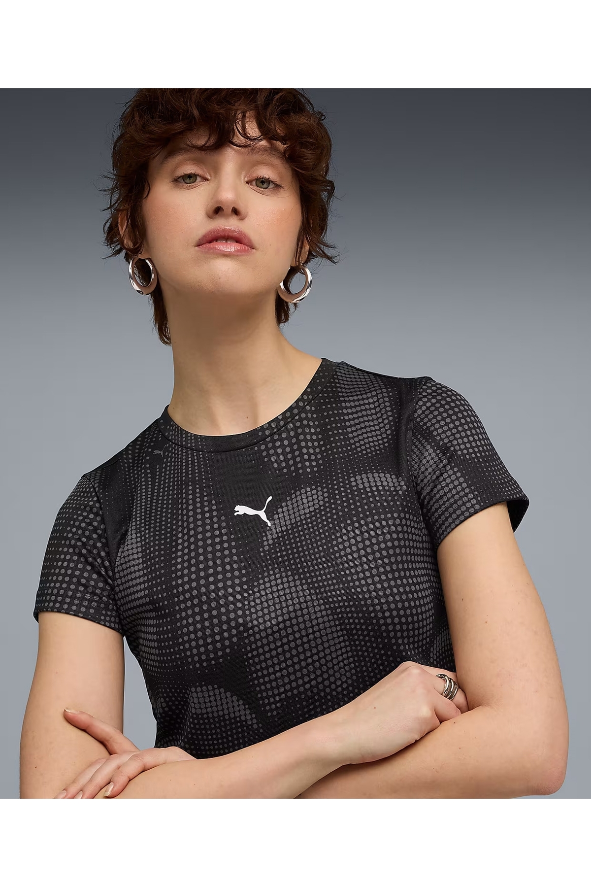 Puma Dare To Aop Baby Tee görsel 3