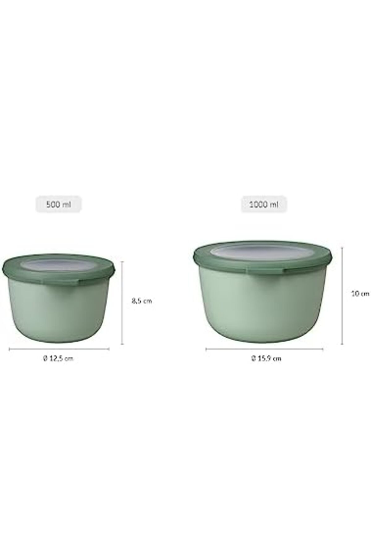 AC BOX-- Multi Bowl Cirqula Round - Storage Container with Lid - Airtight storage box for refrigerator 2