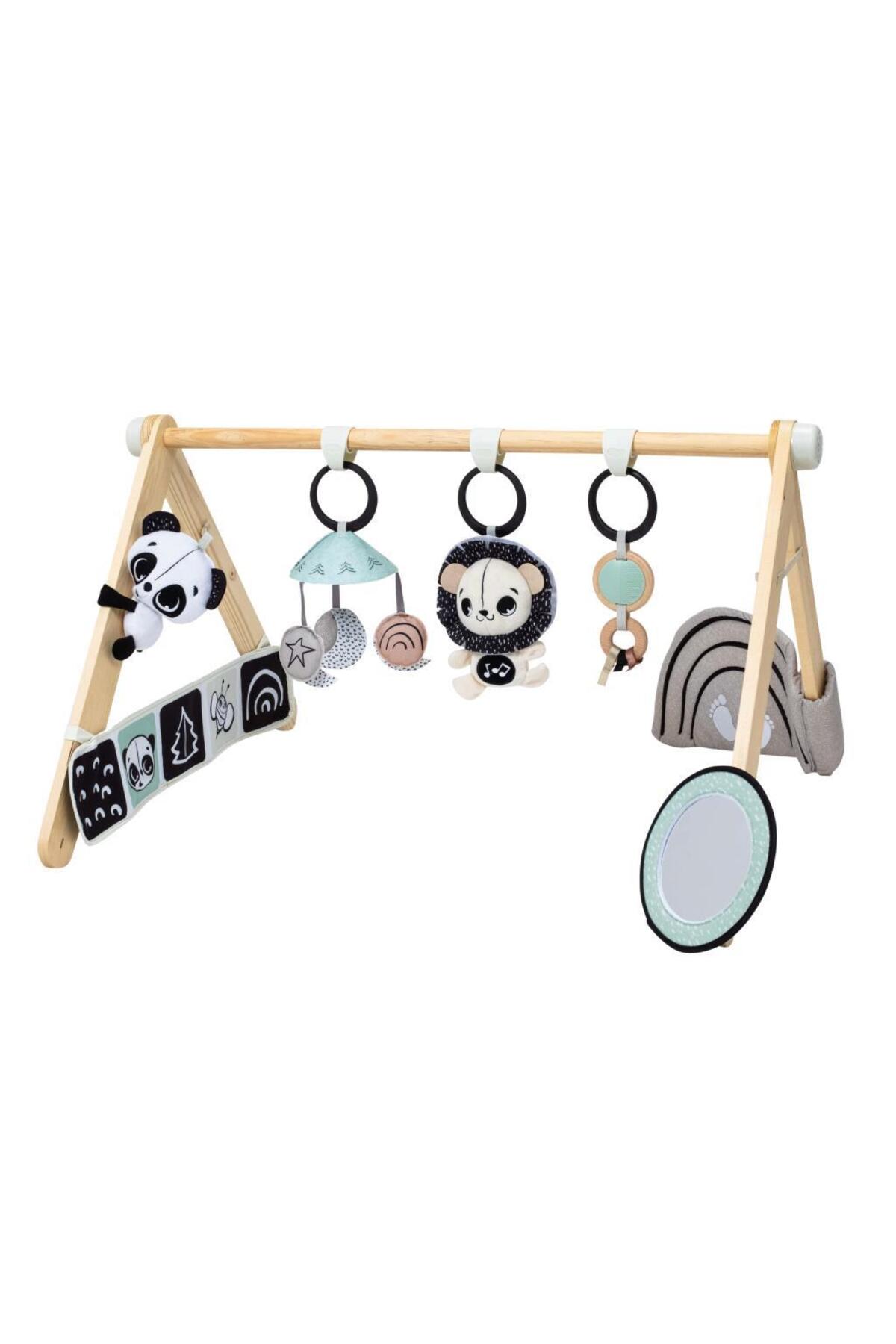 Tiny Love 0-3 Yaş Ahşap Detaylı Jimnastik Merkezi Oyun Halısı (Black & White Koleksiyonu) fotoğrafı 3 (önizleme)