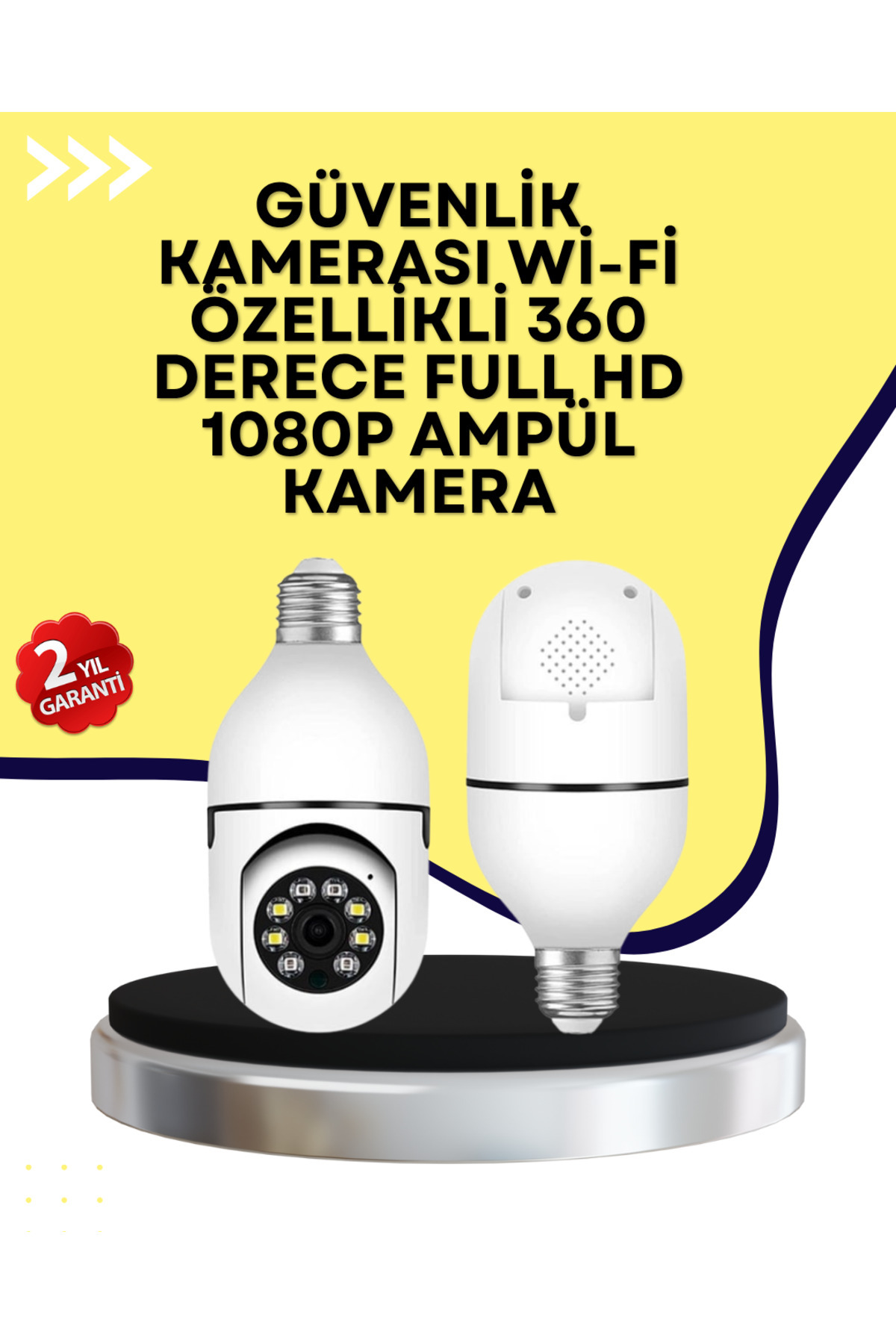 KAFKAS STORE İki Yönlü Ses Destekli Ev Güvenlik Kamerası – Yerel Kayıt Özellikli