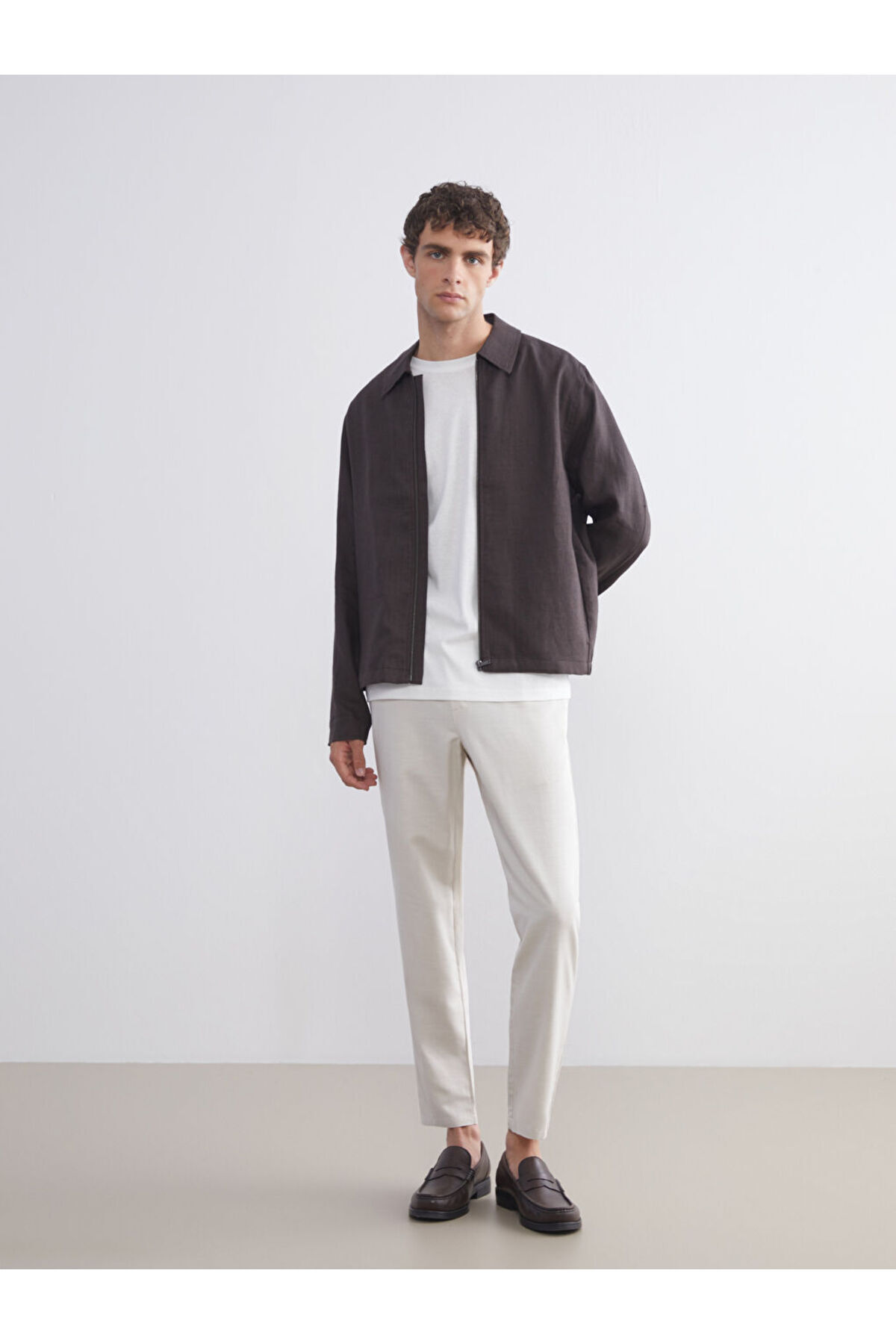LC Waikiki-Sparkling Selections from Shining Store |   Standard Fit Linen Look Men's Trousers 1