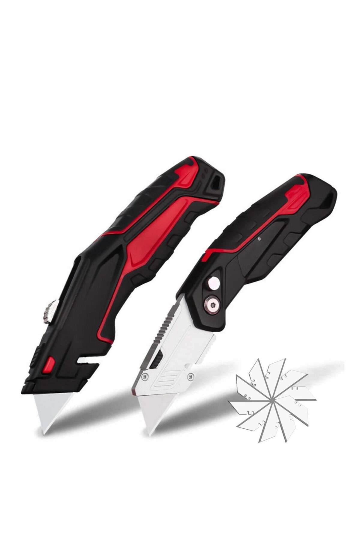 Generic-SYOSI 2-Pack Heavy Duty Utility Knife,Quick Change Blade, Retractable and Folding Box Cutter for Ca 1
