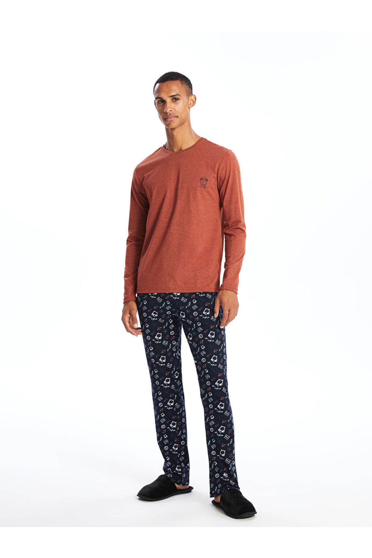 LC Waikiki-Create Your Style with Uzg Store |   Standard Mold Men's Pajama Set 1