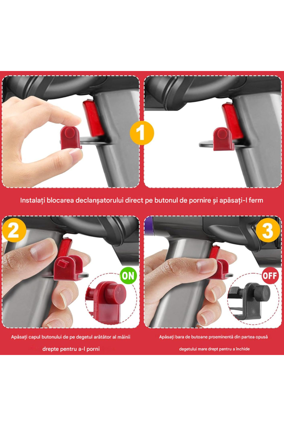 PAA-home-Locking button for DYSON V6 V7 V8 V10, V11, V15 vacuum cleaners with side start trigger 3