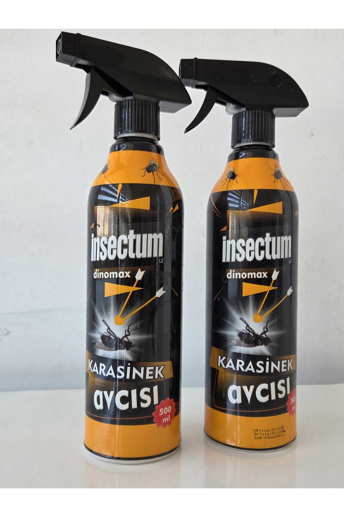 karaoğlan tarım Sinek Ve Karasinek Öldürücü Siyah İnsectum Avcı DİNOMAX 500 Ml X 2 Adet ""Profesyonel Yeni Ürün""