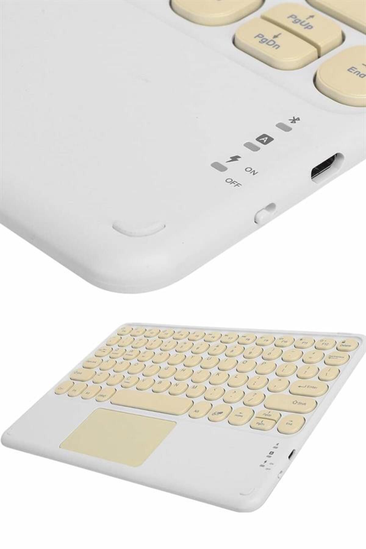 SİBELORAHOME Profesyonel Wifi Q Klavye Bluetooth Klavye Touchpad 10.8 Inç