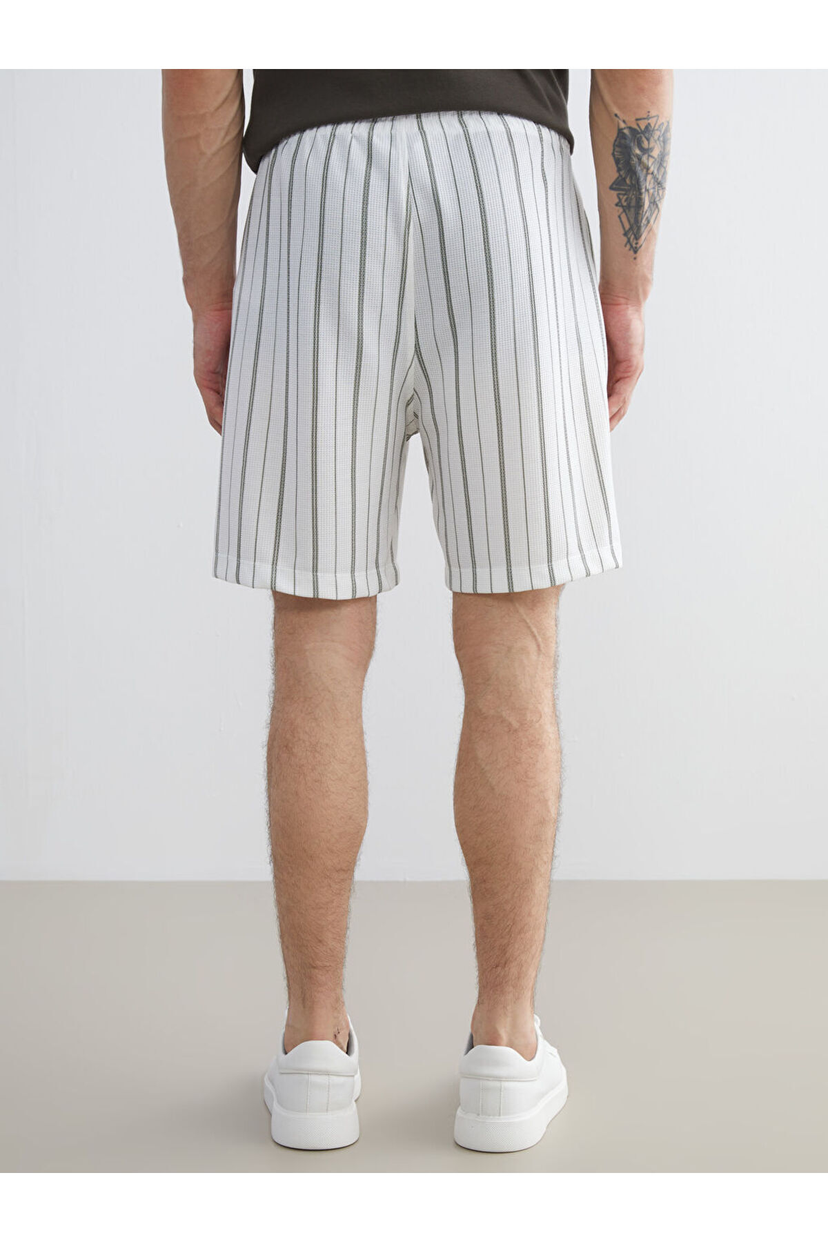 LC Waikiki-Create Your Style from Uzg Store |   Standard Pattern Striped Men's Shorts 5