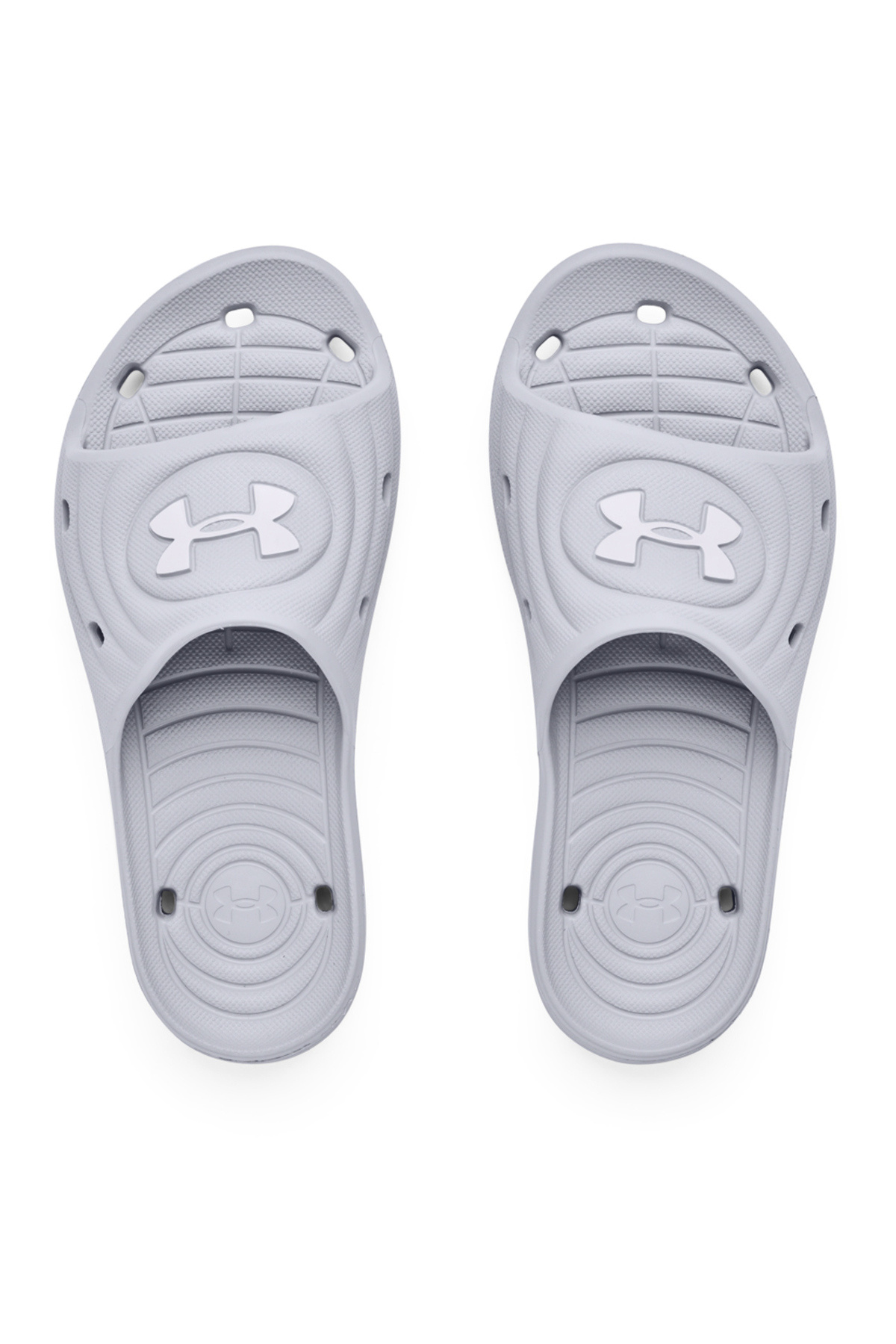 Under Armour-UA B Locker Slip On Slides - Mod Grey 5