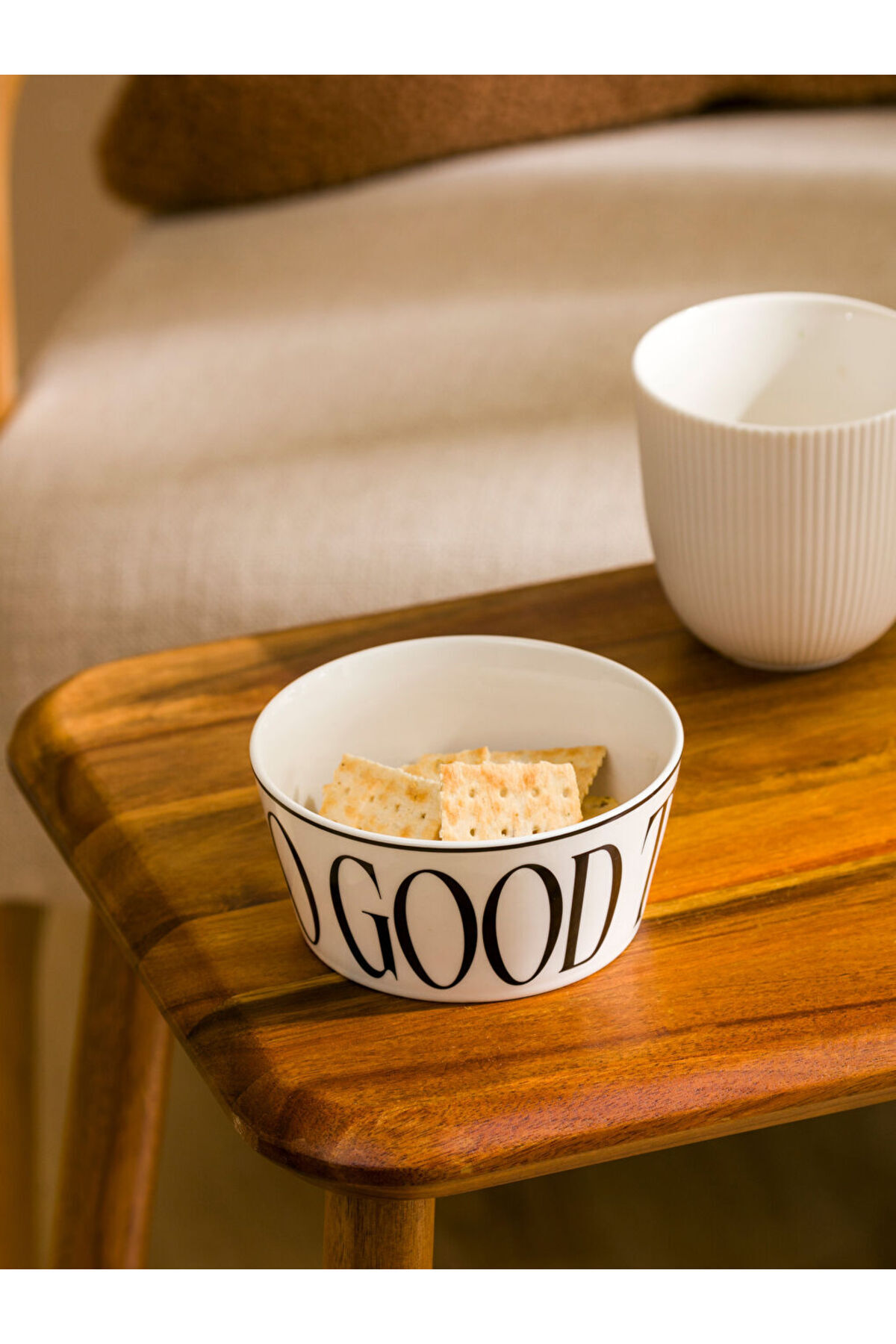 LC Waikiki-Sparkling Selections from Shining Store |   Text Printed Ceramic Bowl 12 cm 2