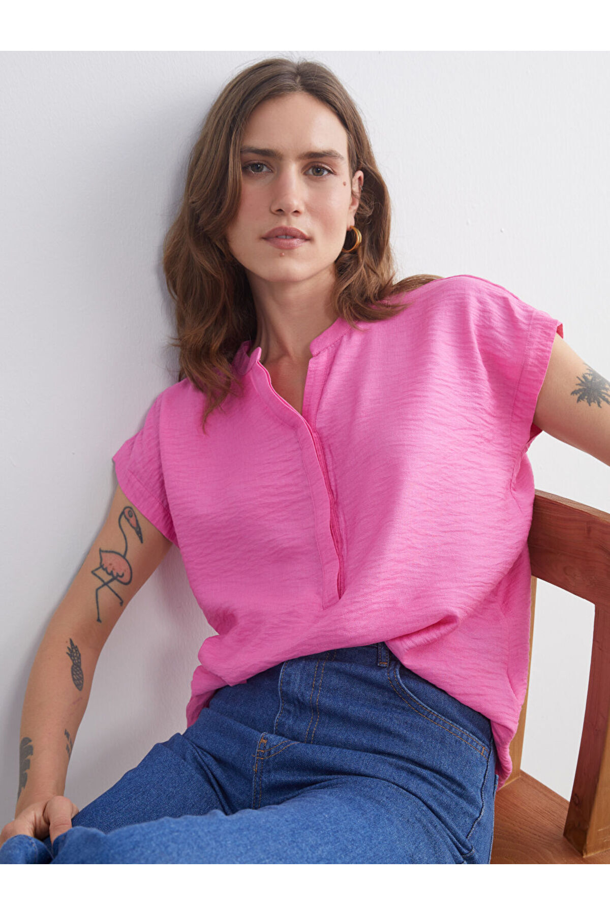 LC Waikiki-Sparkling Selections from Shining Store |   Aerobin Blouse with a Low Neckline 2