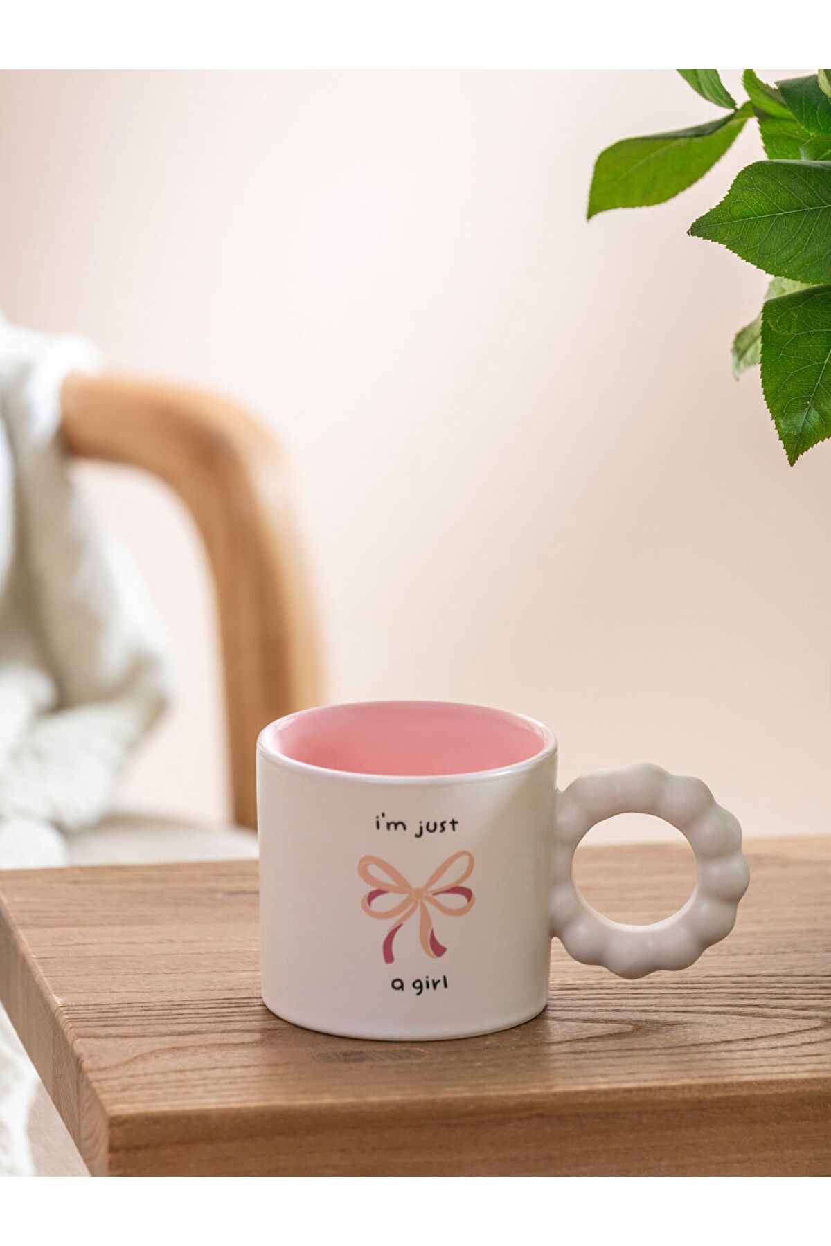LC Waikiki-Sparkling Selections from Shining Store |   Bow Printed Porcelain Mug 260 ml 2
