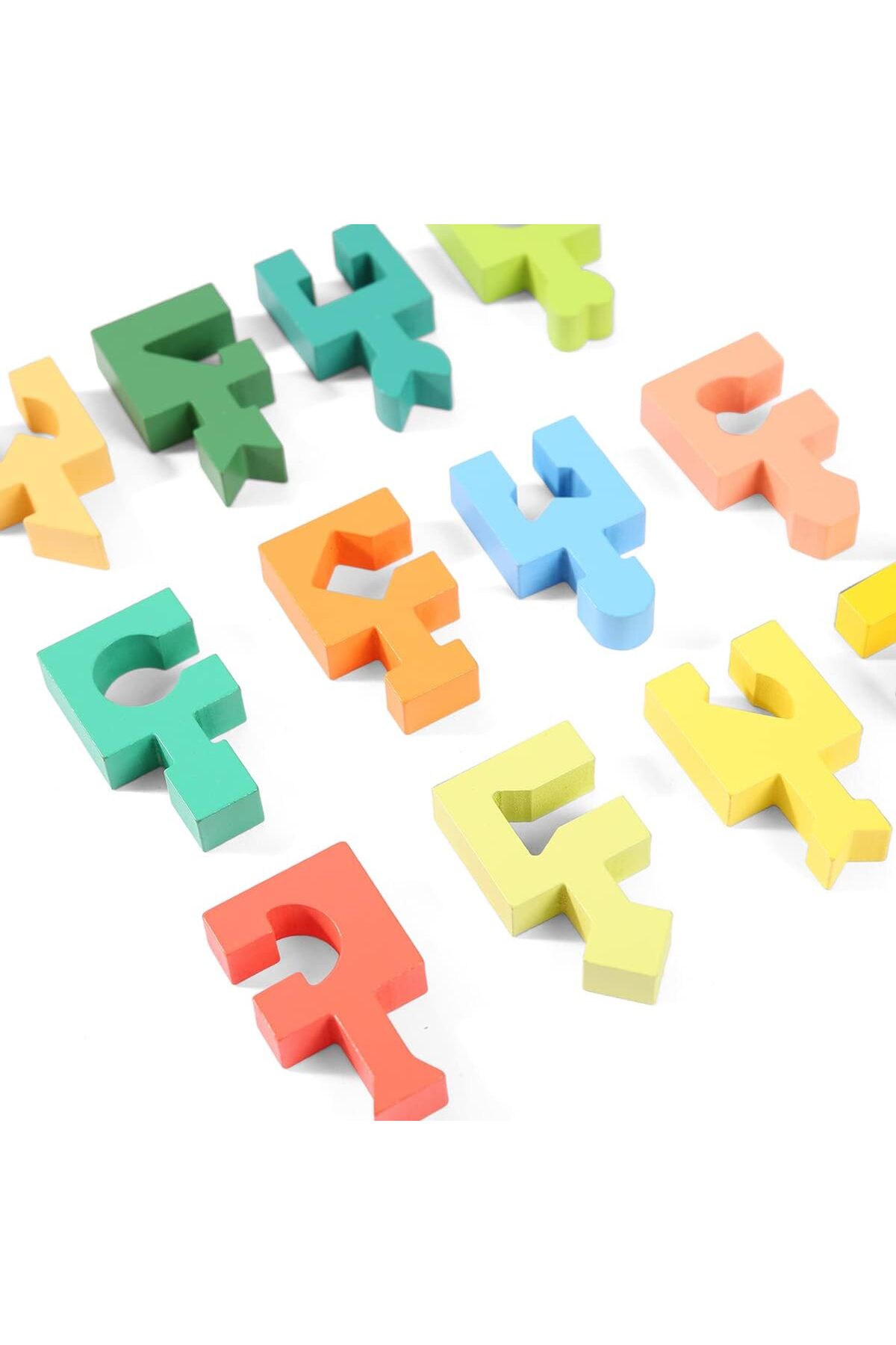 بلوک‌های پازل اشکال چوبی، اسباب‌بازی‌های هندسی مونته‌سوری، پازل جورکردنی اشکال سه‌بعدی STEM، هدیه برای کودکان