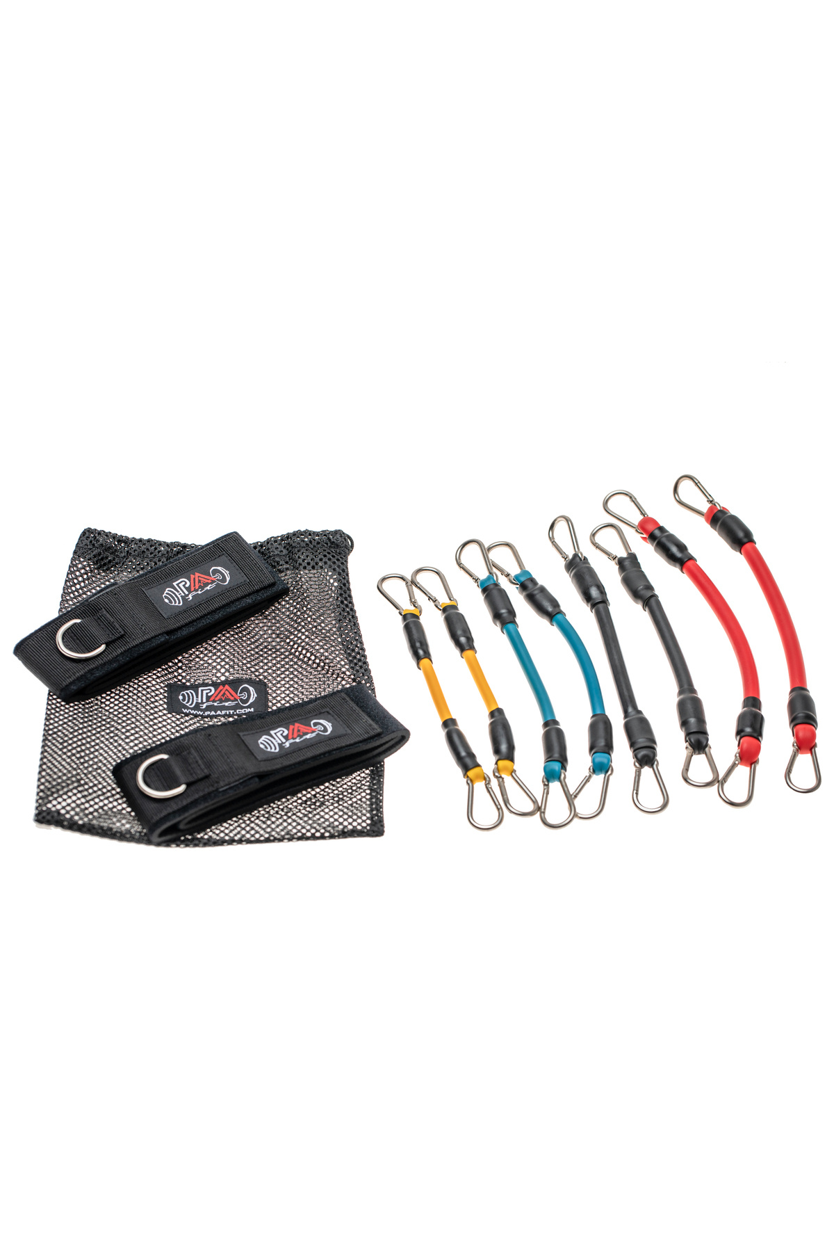 PaaFit-PaaFit elastic cord set, consisting of 4 pairs of elastic cords, 2 ankle straps 2