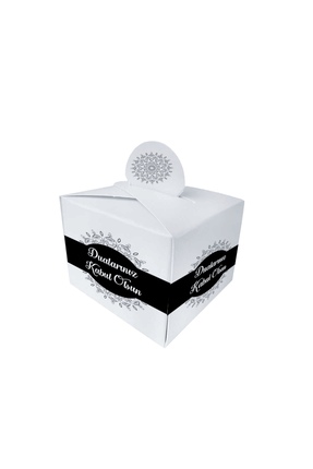 DM ONLINE Dualarınız Kabul Olsun Karton Lokumluk 25 Adet Beyaz Renk Mevlüt Lo...