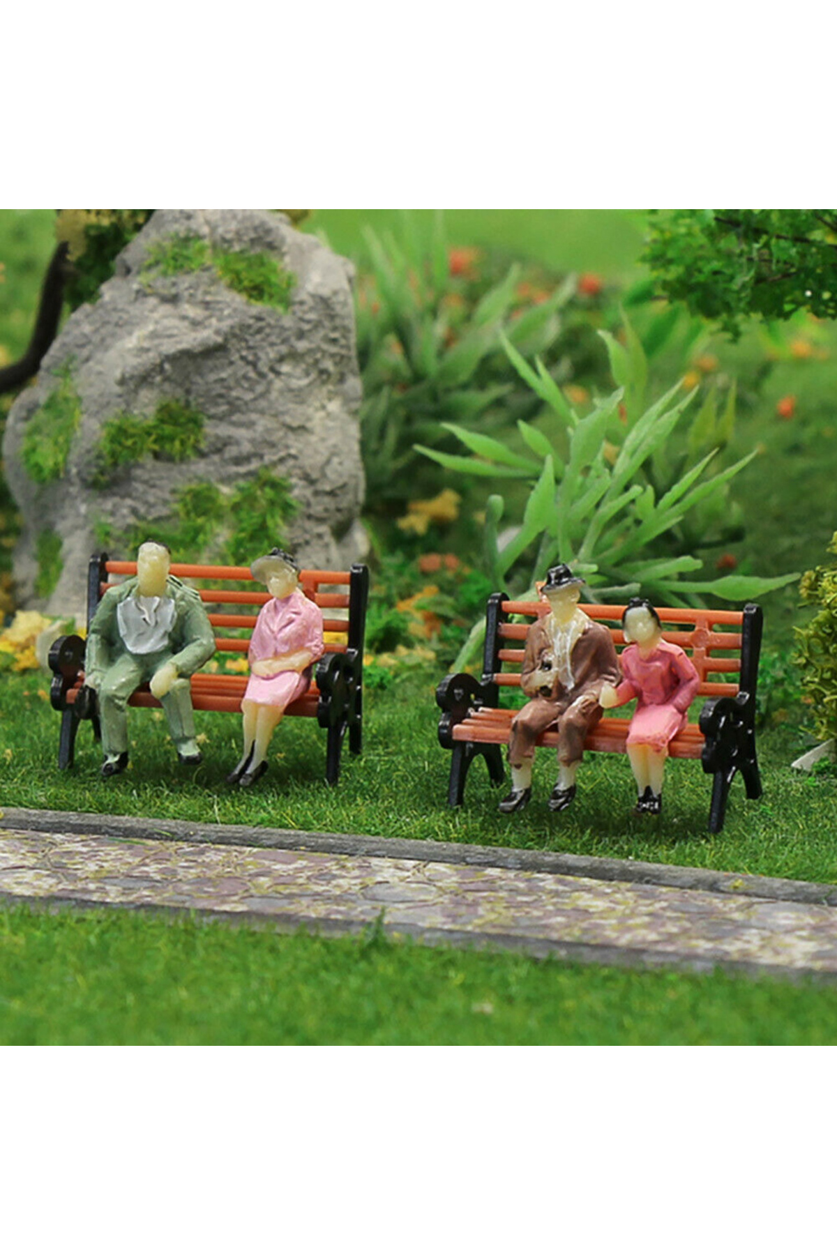 ۱۰ عدد صندلی نیمکت مدل قطار HO مقیاس TT ۱:۸۷ مبلمان نیمکت خیابانی پارک مدل نیمکت پارک کوچک مبلمان خیابان …