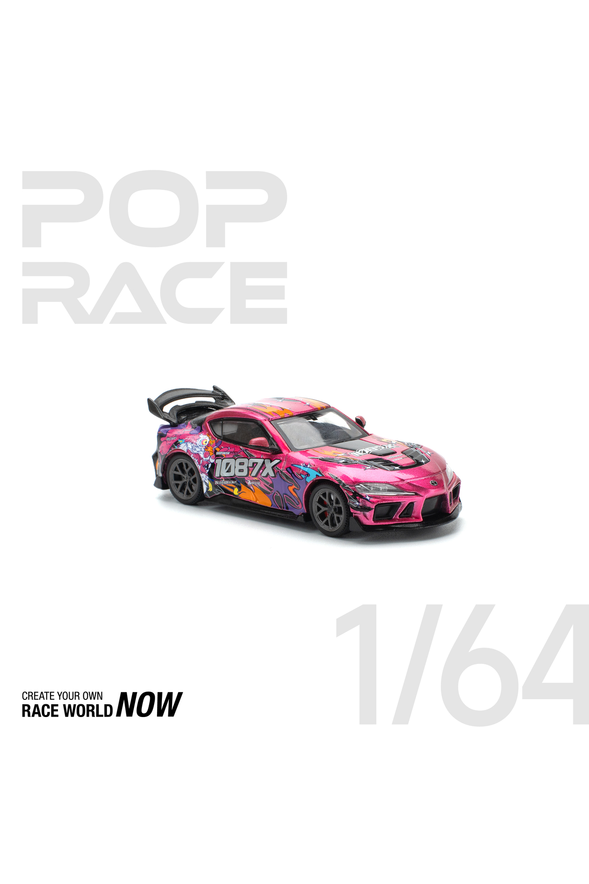 Toyki Toys Pop Race 1:64 Darwin Pro 66G Wbk Toyota Supra A90