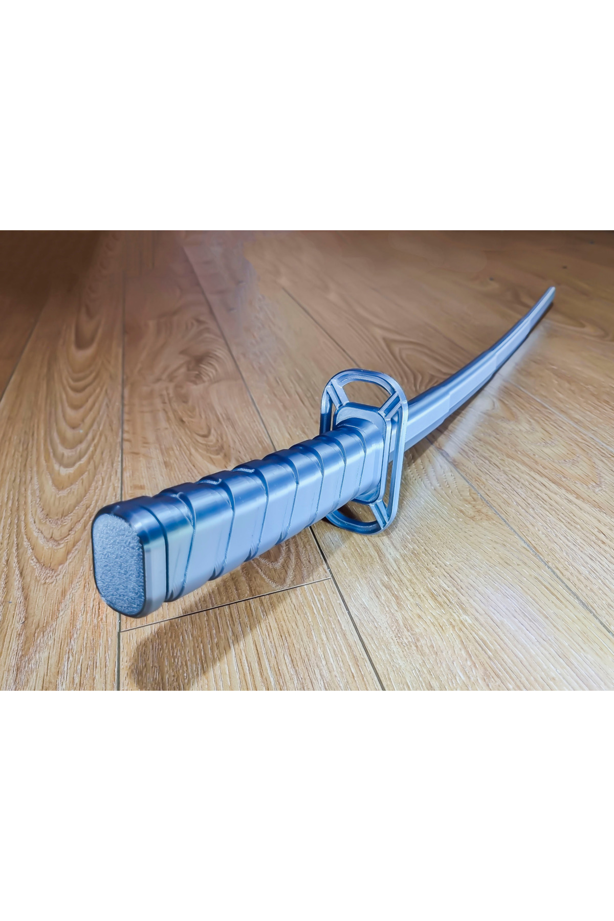 Katana (zusammenklappbar – wird in gewünschter Farbe geliefert – Kunststoff) – 3D-Modell mit Samurai-Motiv