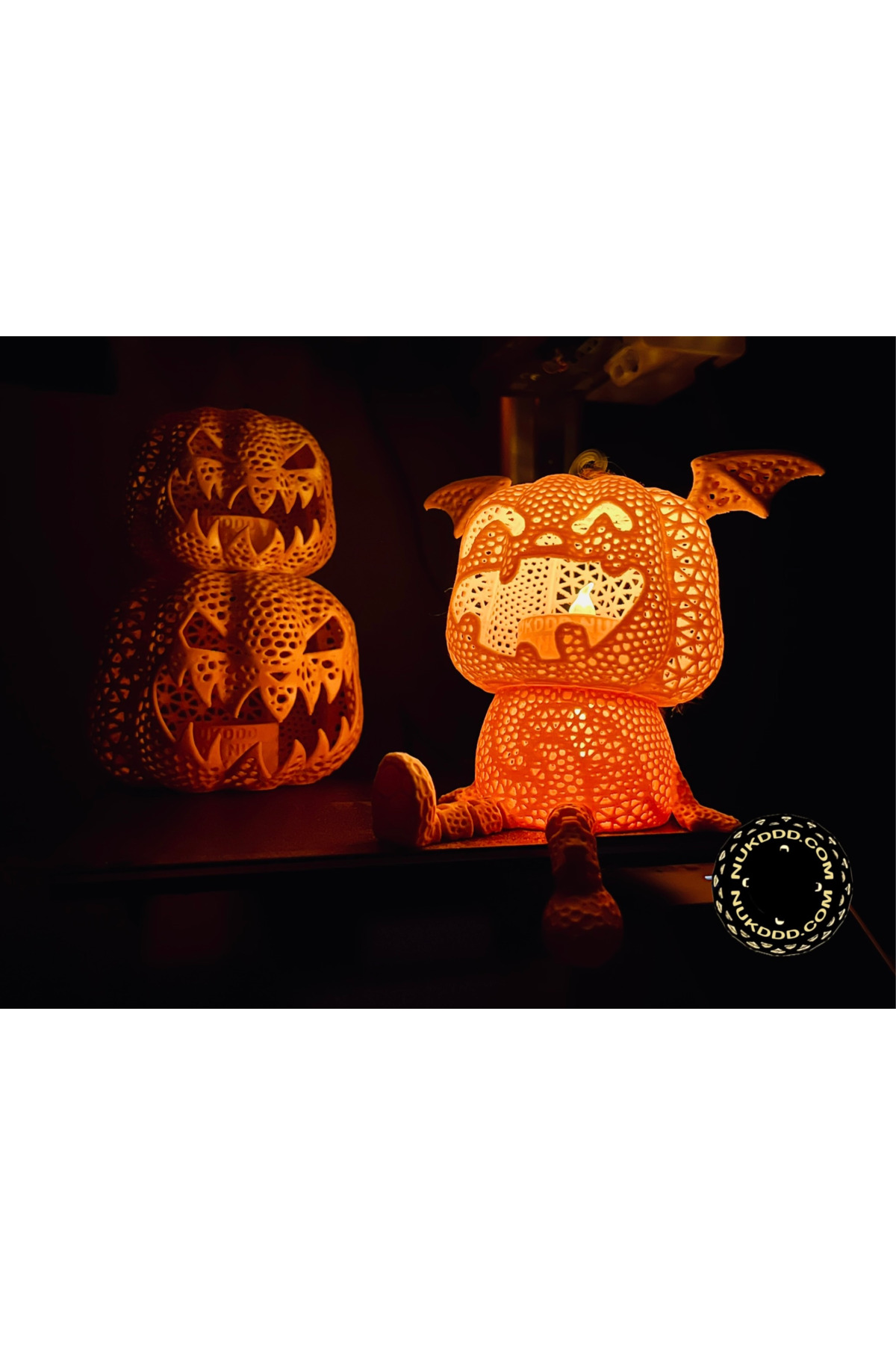1 pieza Lil' Jackie – Figura de calabaza alada (temática de Halloween)