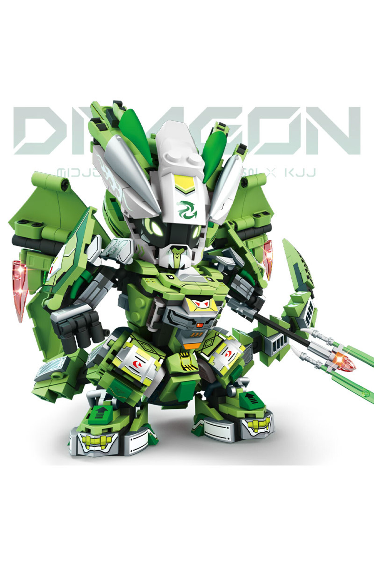 Choice-NO BOX Snake Mecha Warrior 2in1 Transformable Robot Building Blocks City Construction Zodiac Model B 1