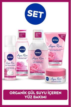 NIVEA Aqua Rose Gül Suyu İçerikli Çeyiz Seti, Makyaj Temizleme Suyu ve Jeli, ...