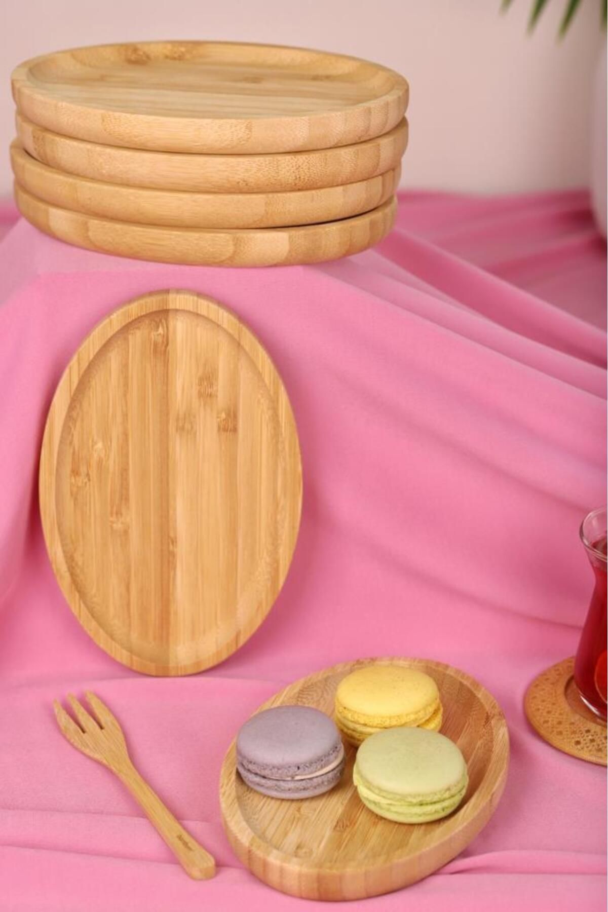 Bambum-Set of 6 Oval Serving Plates – Breakfast and Presentation Plates 4