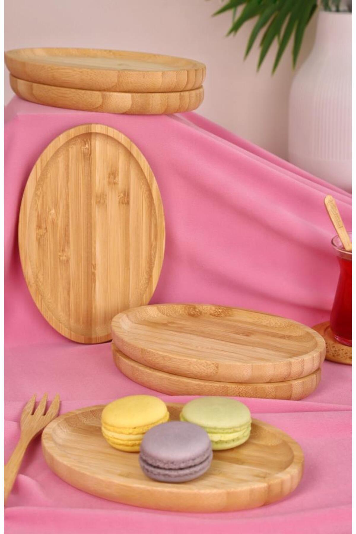 Bambum-Set of 6 Oval Serving Plates – Breakfast and Presentation Plates 2