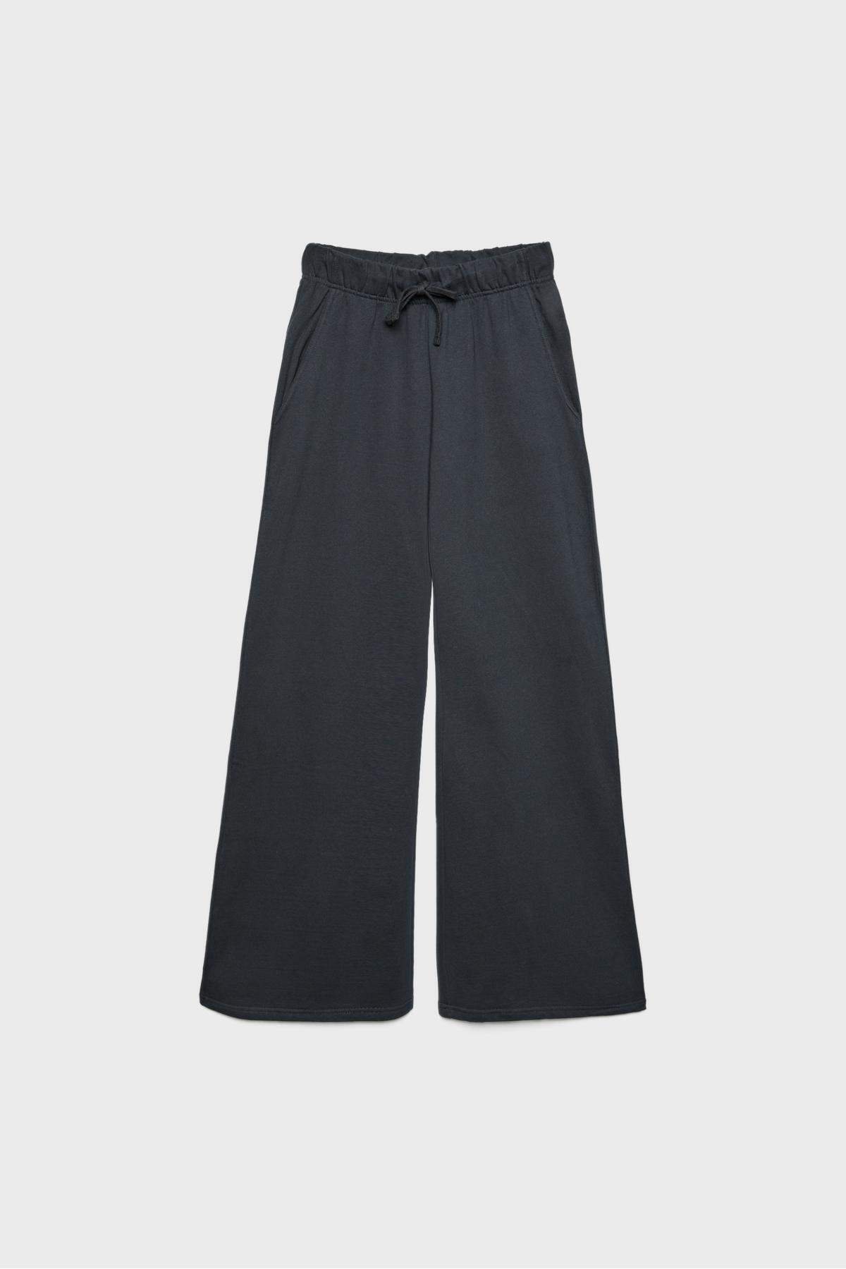 Stradivarius-Relaxed fit flared trousers with drawstrings 6