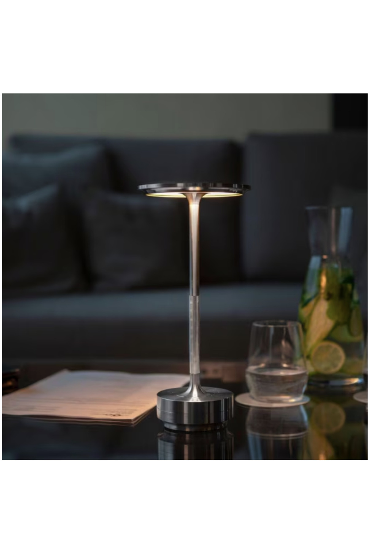 N2L Store-N2L Store® wireless LED lamp, portable, with touch control, 3 lighting modes, USB-C, Silver 7