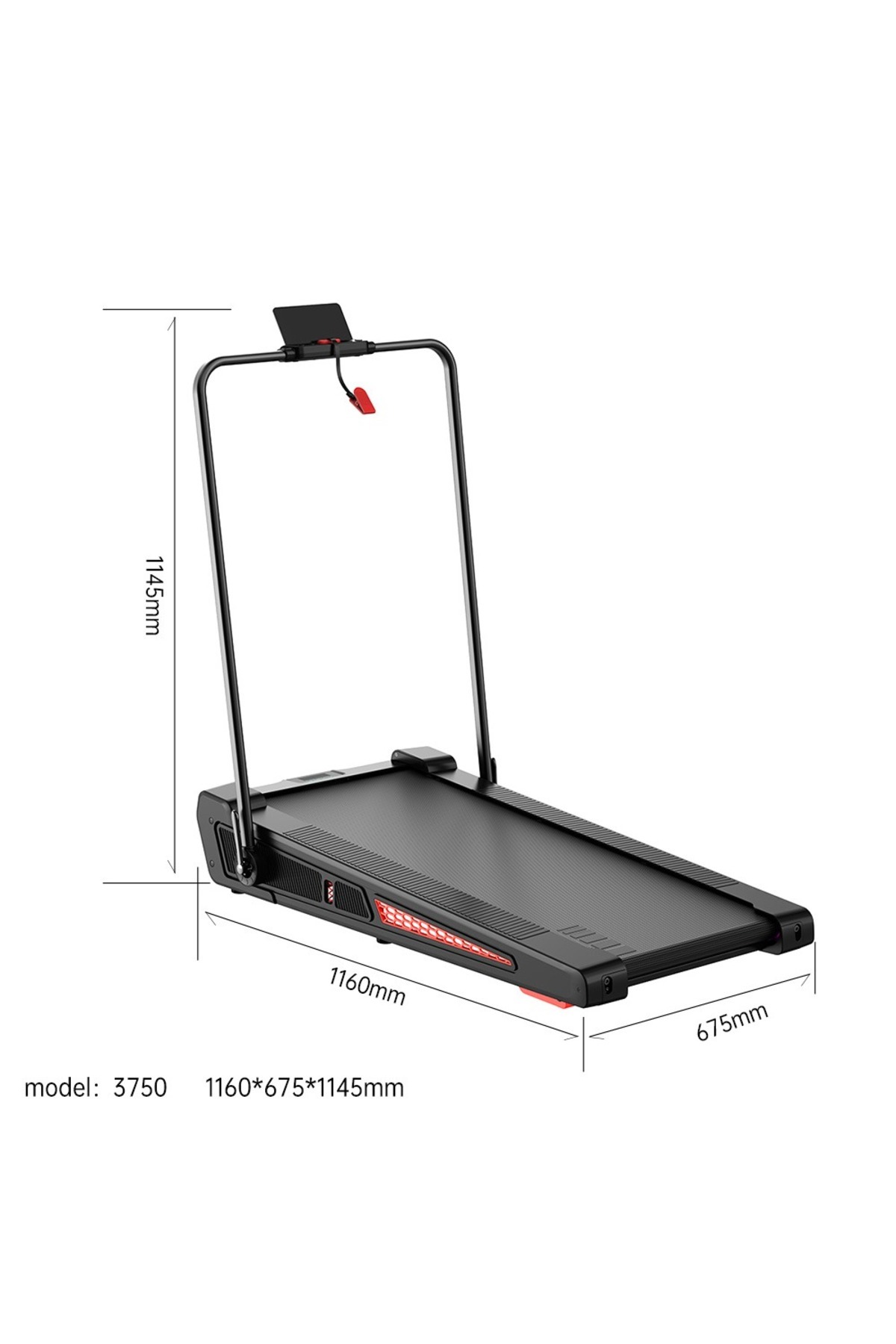 سير جري 2×1 قابل للطي 1.5 حصان شاشة رقمية ريموت سرعة 10كم وزن 110كج موديل 5030