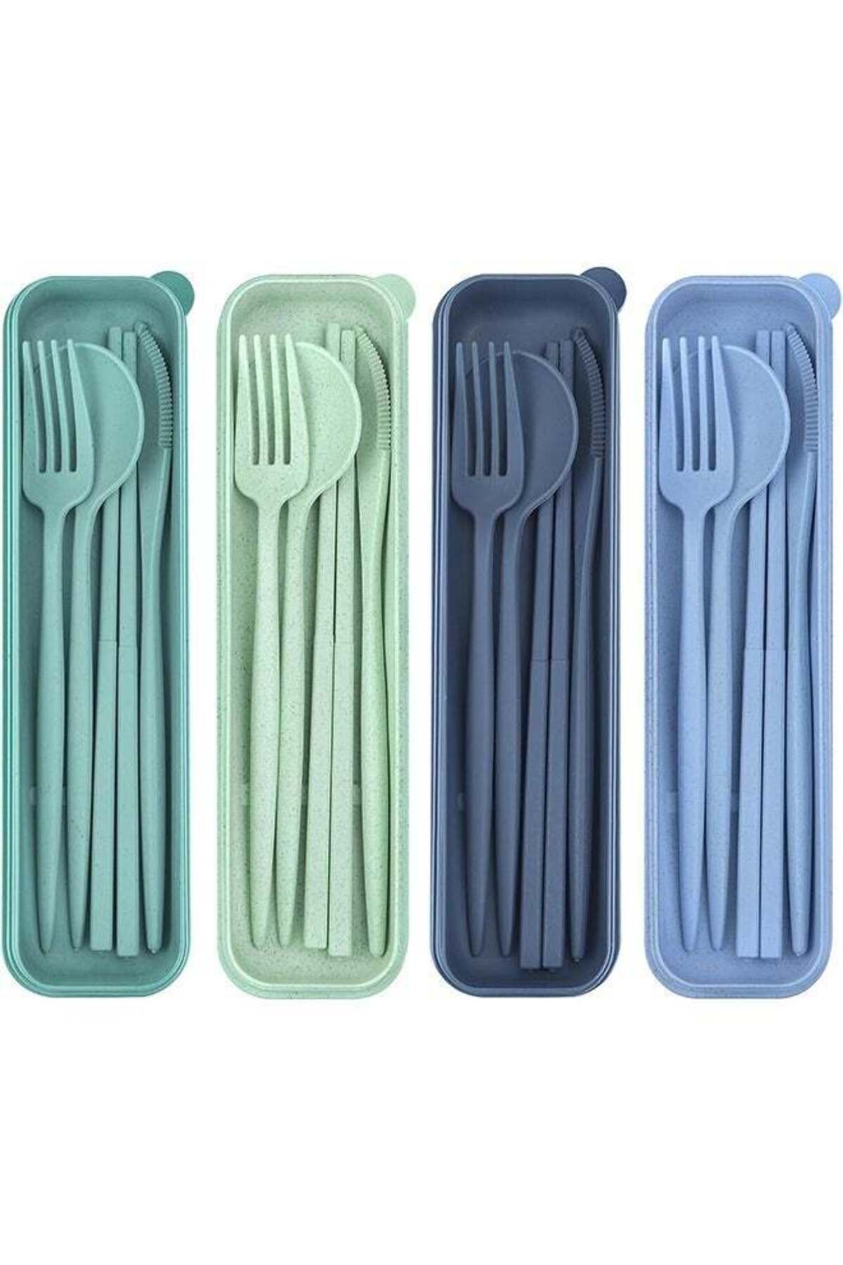 Generic-4 Sets Reusable Utensils Set, Travel Utensils with Case, Reusable Utensils for Lunch Box accessorie 1