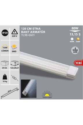 Noas 80W BEYAZ 120CM ETNA BANT ARMATÜR BEYAZ YL98-6601