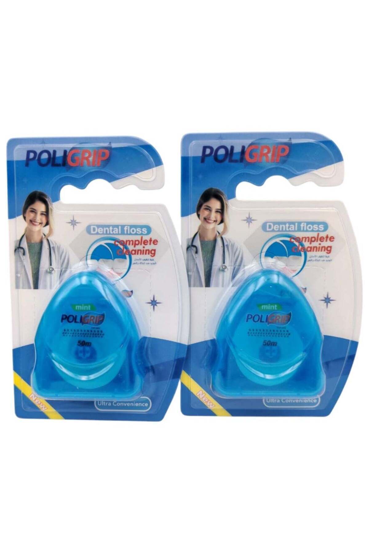 P.G.T-خيط تنظيف الأسنان بولي جريب 50 متر (قطعتان) 1