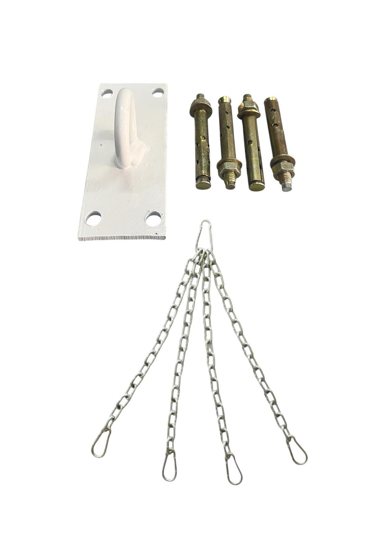 REMEGE 4 Dübel Boks Kum Torbası Tavana Asma Aparatı ve 4 Kollu Zincir Takımı