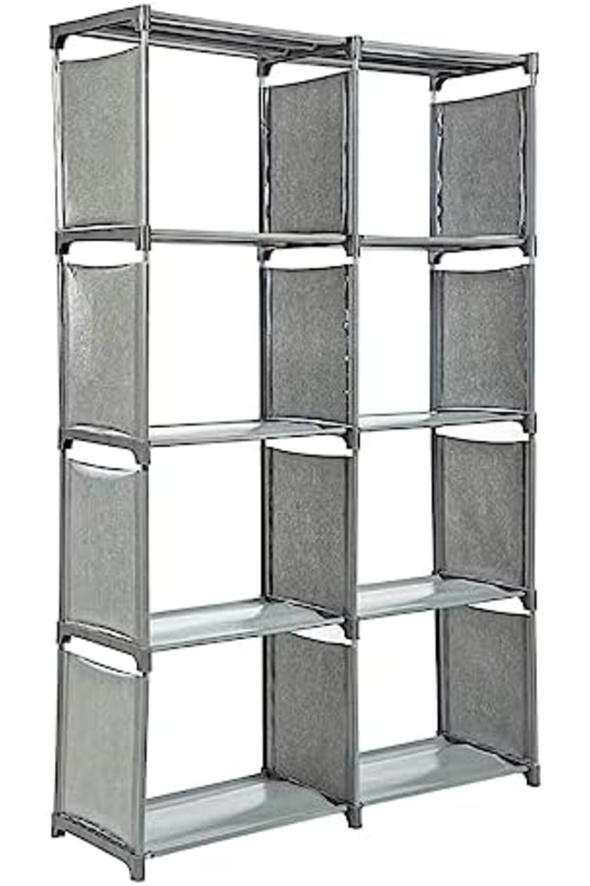 sharpdo-Double-row bookshelf with eight frames 2