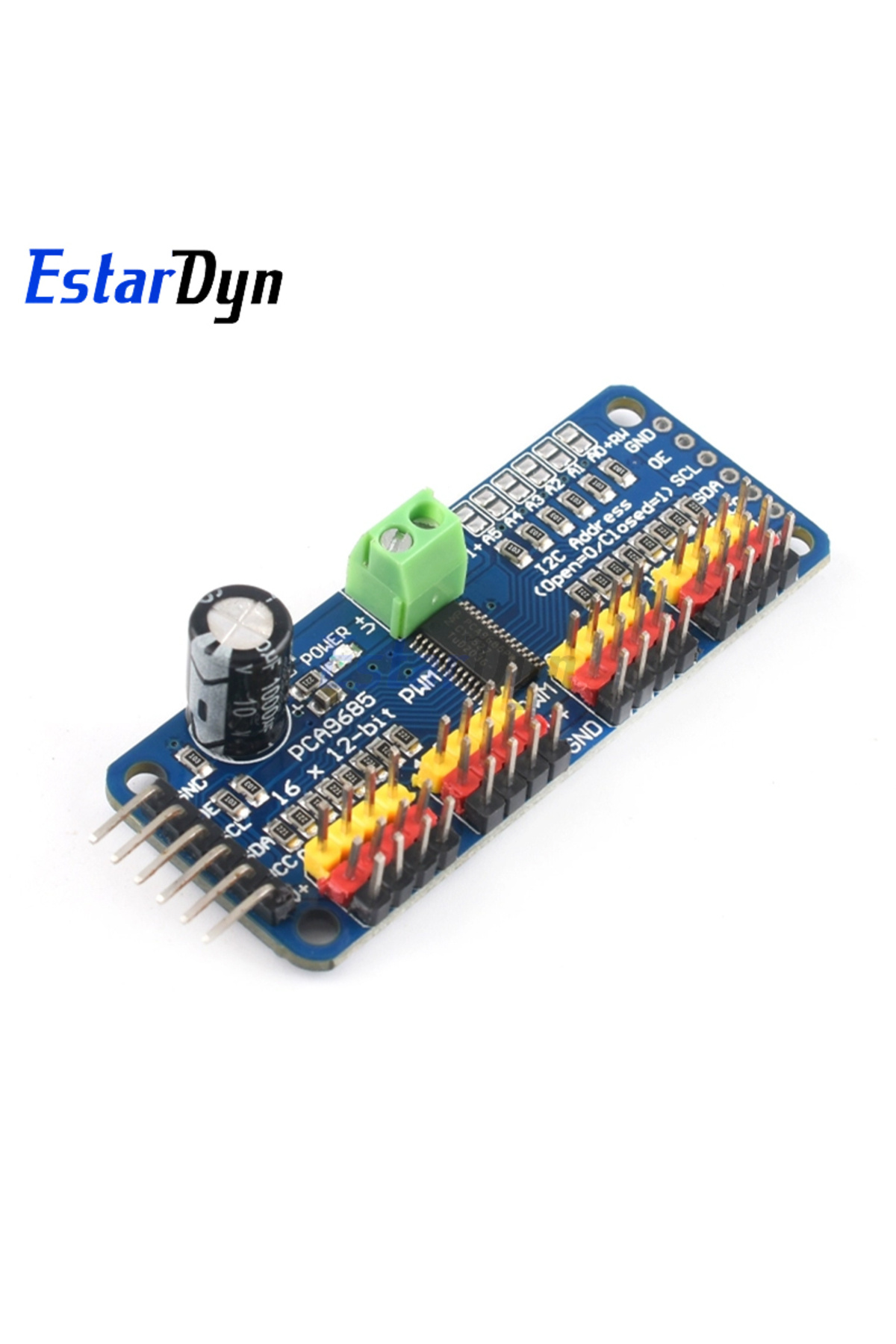 Choice-PCA9685 module Estardyn PCA9685PW 16 Channel 12-Bit PWM Servo Shield Driver I2C Interface PCA9685 Mo 1