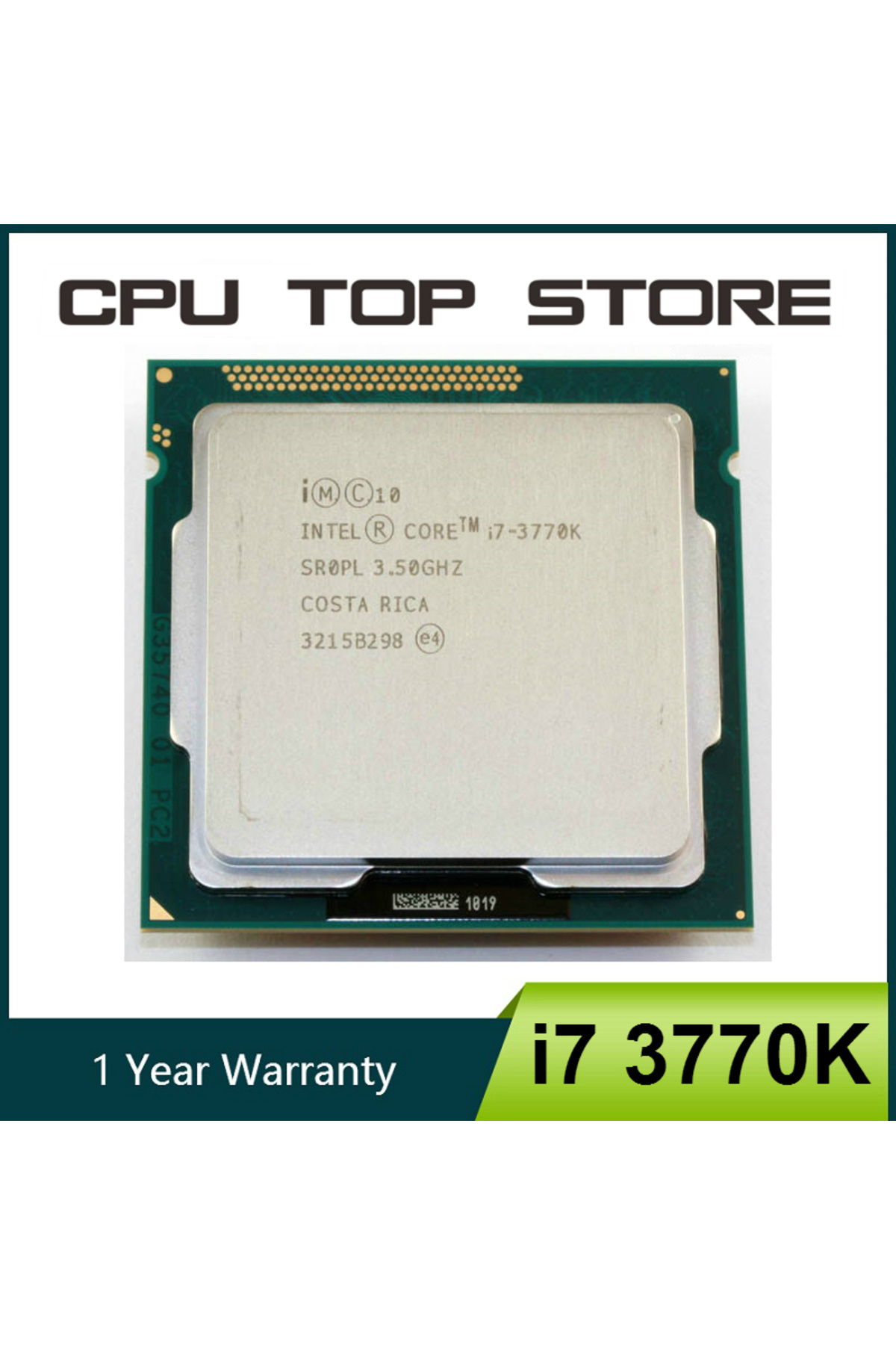 Intel-معالج وحدة المعالجة المركزية Core i7 3770K رباعي النواة بسرعة 3.5 جيجاهرتز و77 واط LGA 1155 1