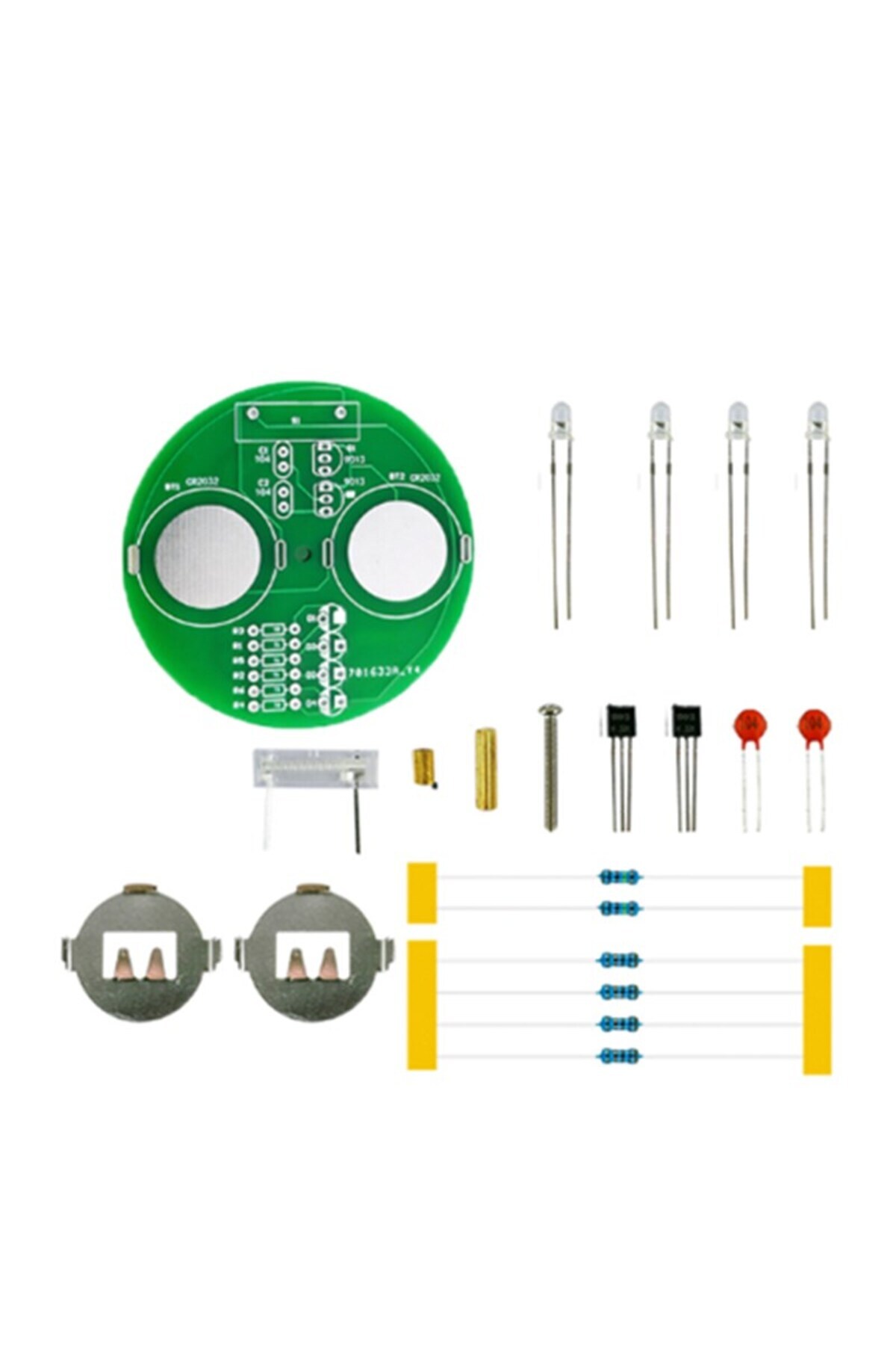Choice-Diy Kit PLR Diy Electronic Kit LED Gyro No Welding Rotating Lantern Inline Components Sodering Proje 1